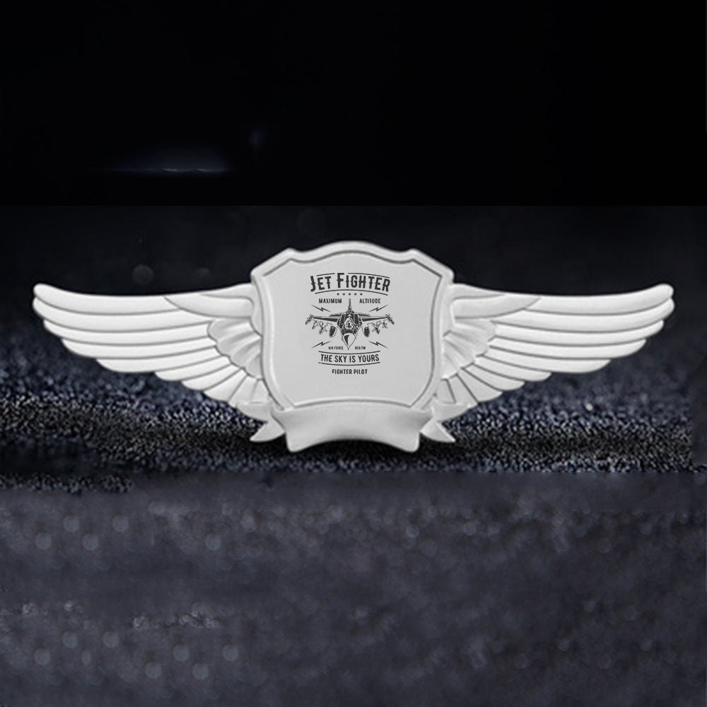Jet Fighter - The Sky is Yours Designed Badges