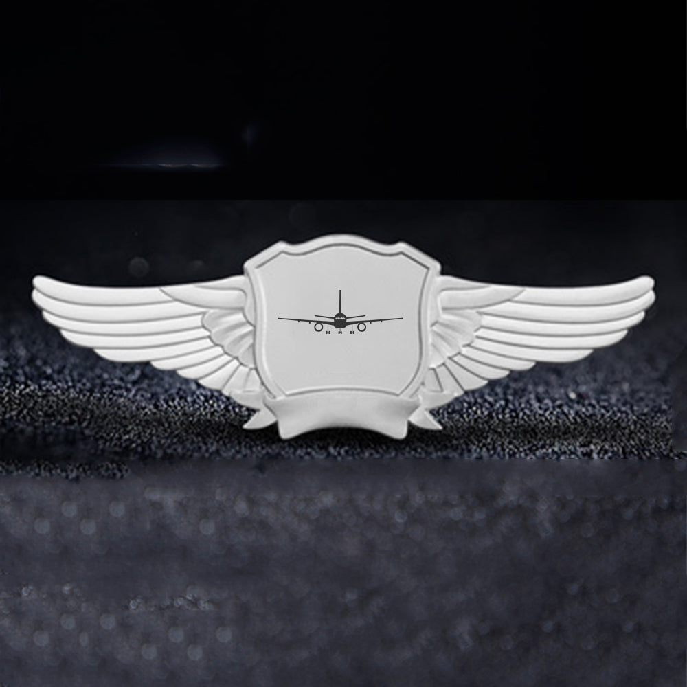 Boeing 757 Silhouette Designed Badges