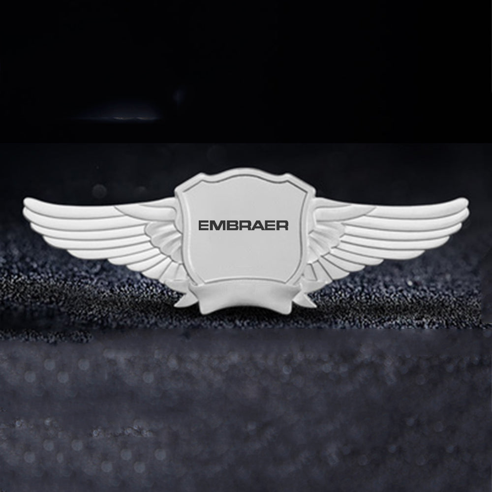 Embraer & Text Designed Badges