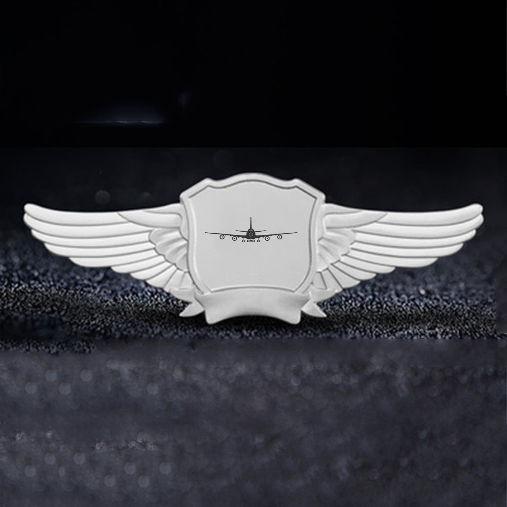 Boeing 747 Silhouette Designed Badges
