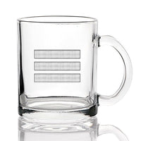 Thumbnail for Silver Pilot Epaulettes (3 Lines) Designed Coffee & Tea Glasses