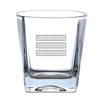 Thumbnail for Silver Pilot Epaulettes 3 Lines Designed Whiskey Glass