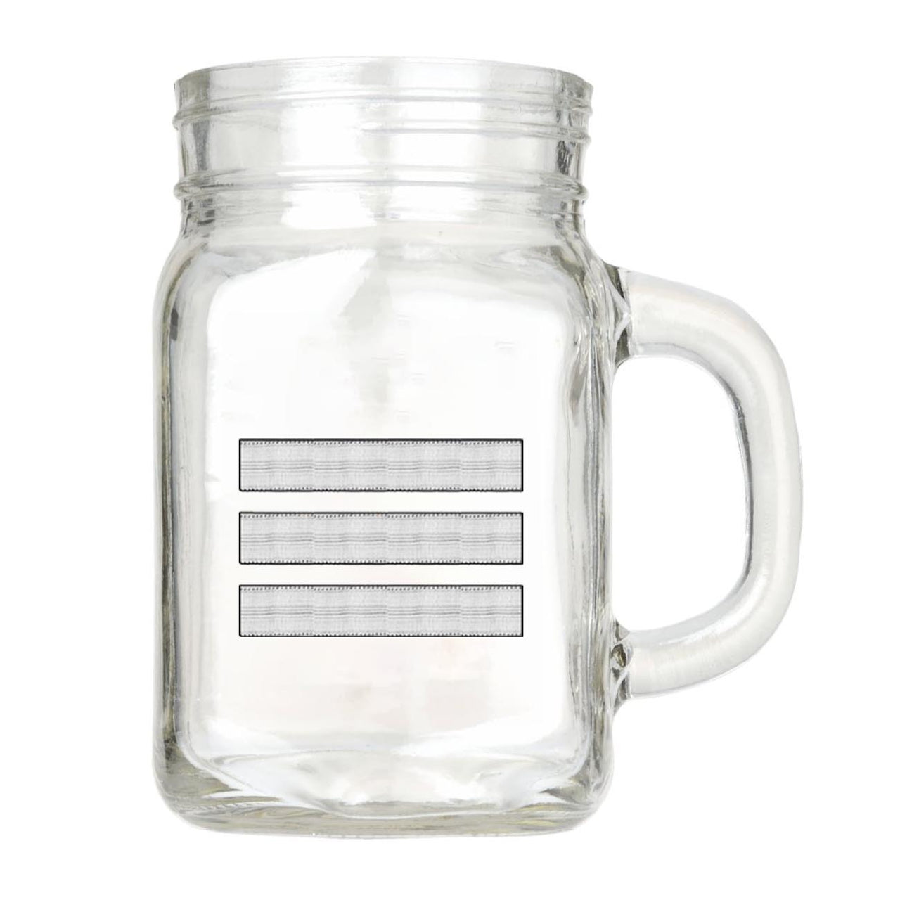 Silver Pilot Epaulettes (3 Lines) Designed Cocktail Glasses