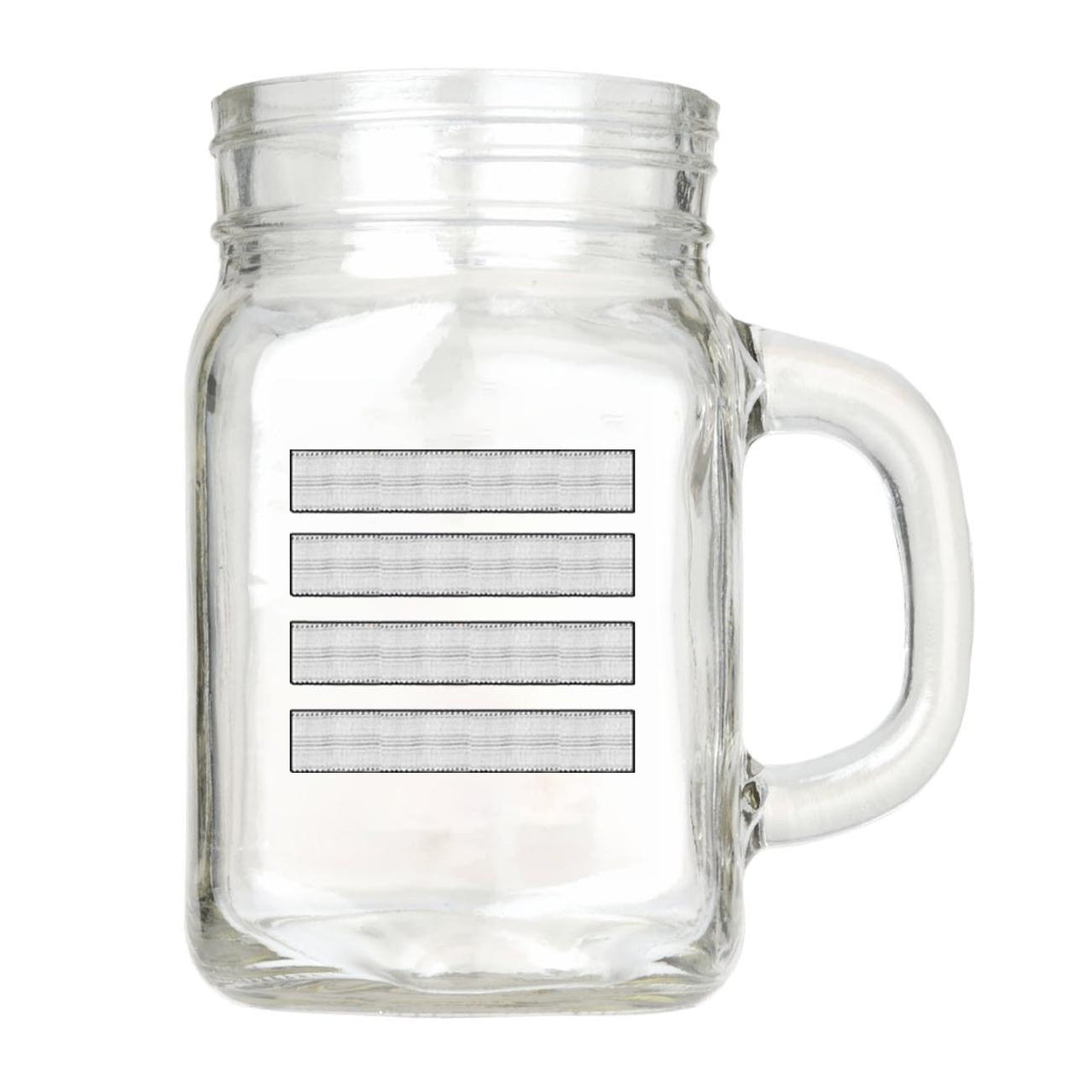 Silver Pilot Epaulettes (4 Lines) Designed Cocktail Glasses