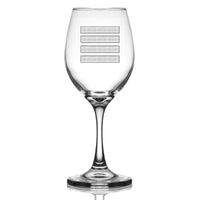 Thumbnail for Silver Pilot Epaulettes (4 Lines) Designed Wine Glasses