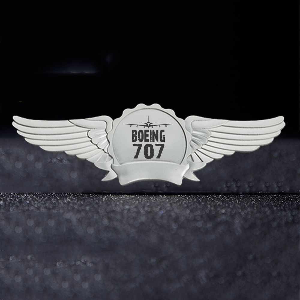 Boeing 707 & Plane Designed Badges