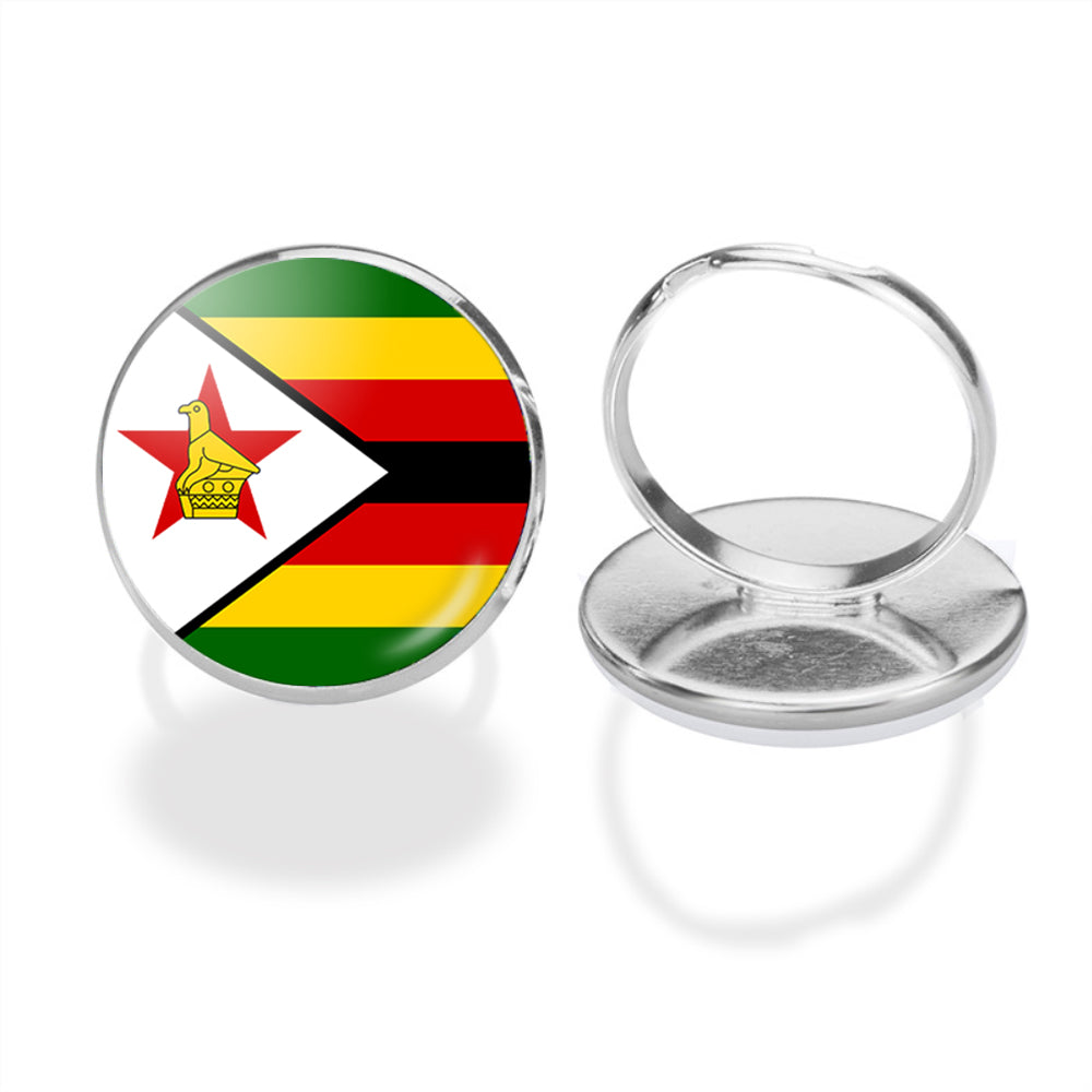 Zimbabwe Flag Designed Rings