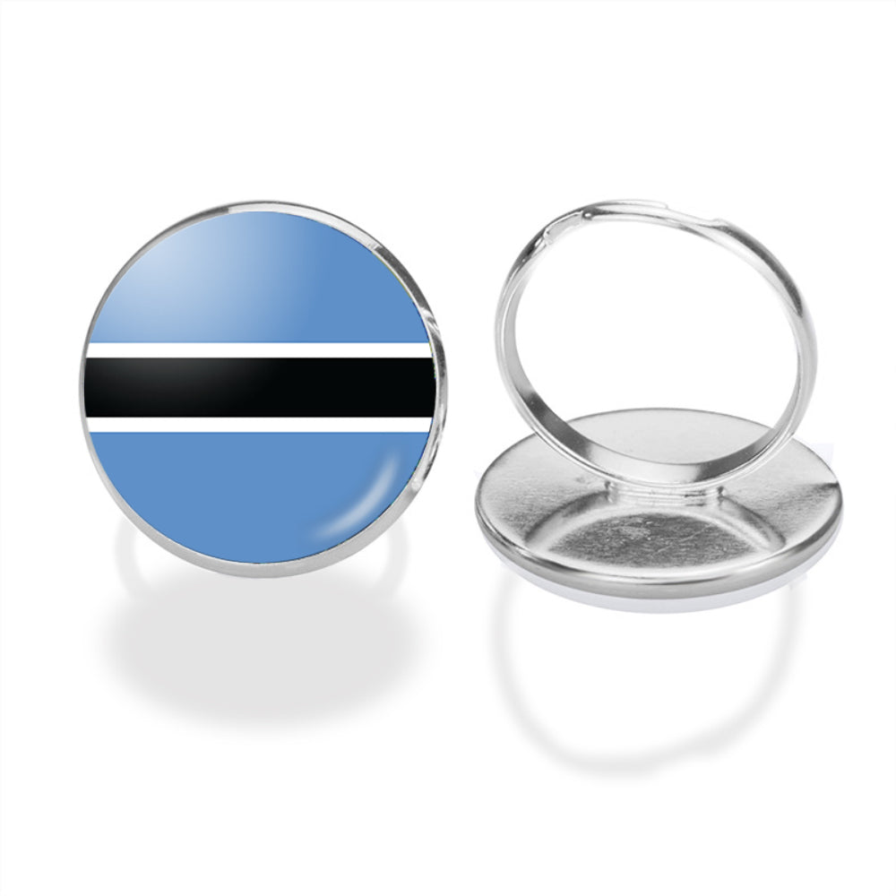 Botswana Flag Designed Rings
