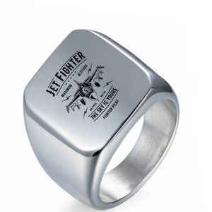 Jet Fighter - The Sky is Yours Designed Men Rings