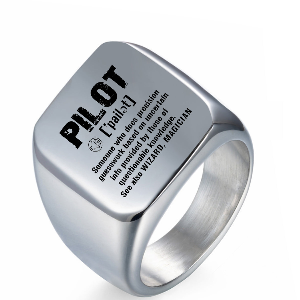 Pilot [Noun] Designed Men Rings