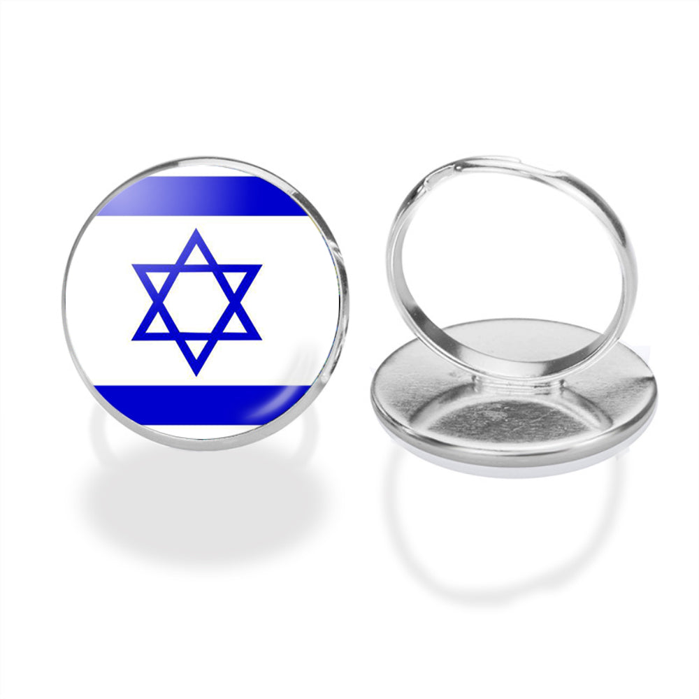 Israel Flag Designed Rings