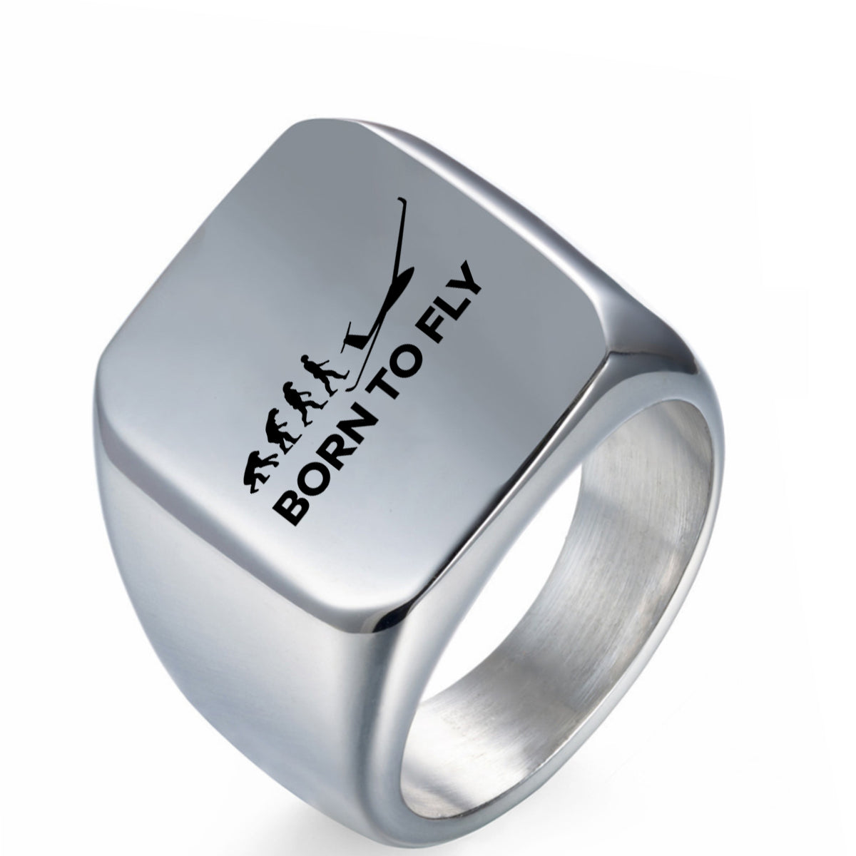 Born To Fly Glider Designed Men Rings
