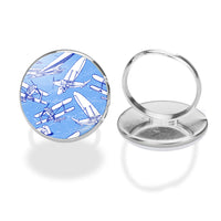 Thumbnail for Retro & Vintage Airplanes Designed Rings
