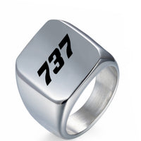 Thumbnail for 737 Flat Text Designed Men Rings