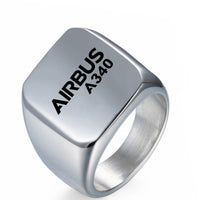 Thumbnail for Airbus A340 & Text Designed Men Rings