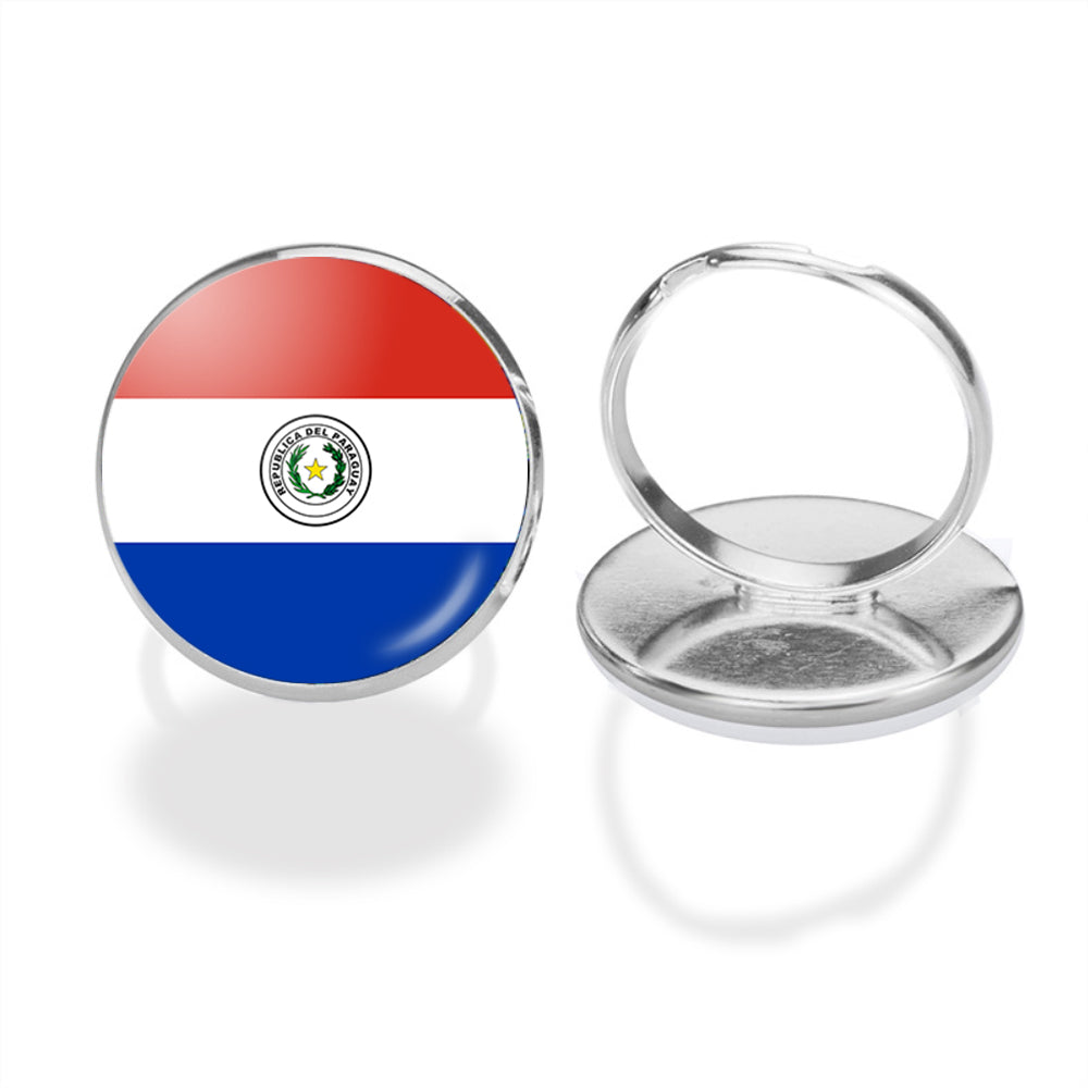 Paraguay Flag Designed Rings