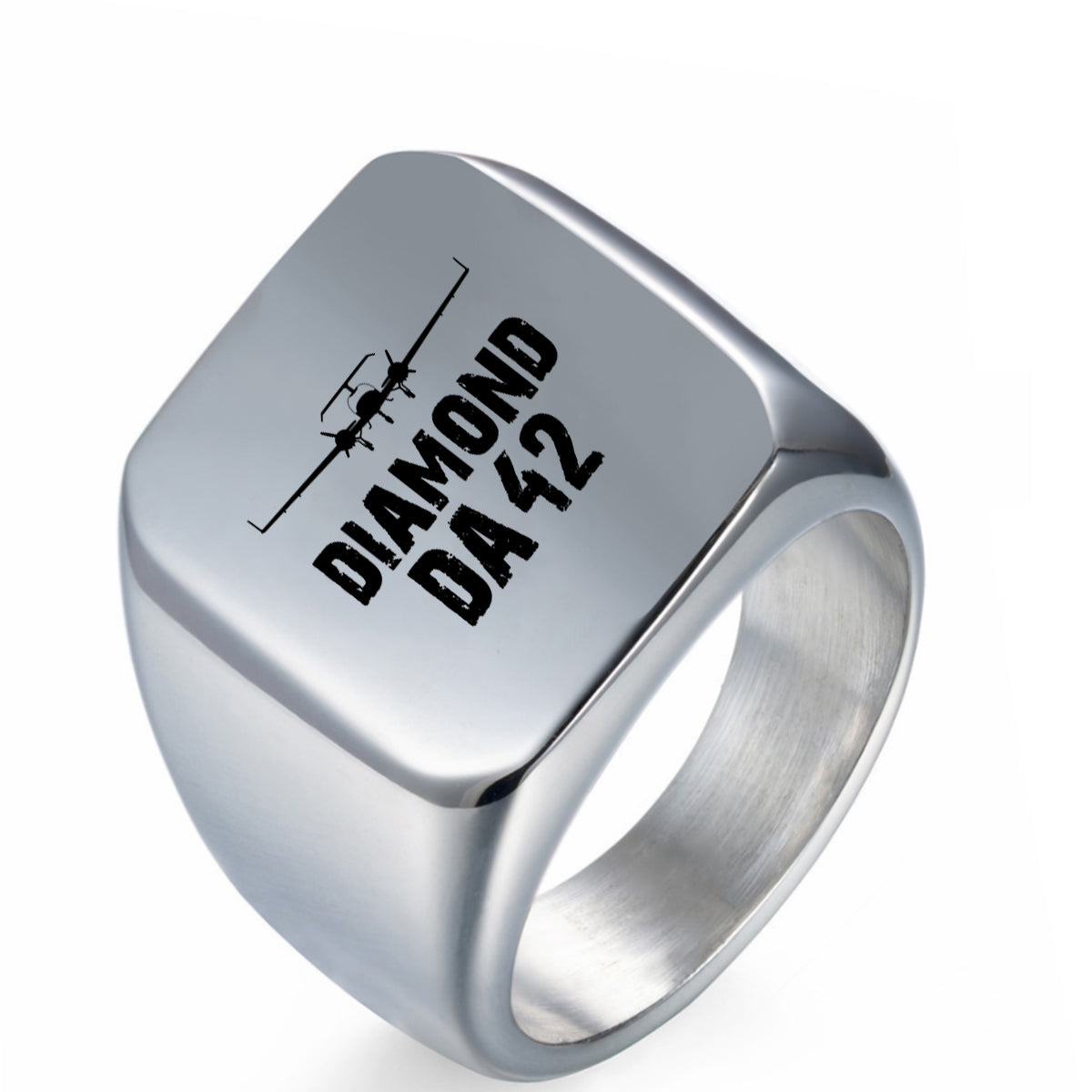 Diamond DA42 & Plane Designed Men Rings