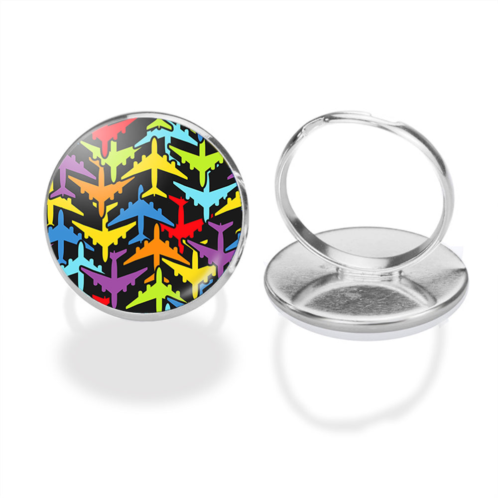 Super Colourful Airplanes Designed Rings