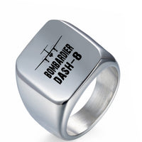 Thumbnail for Bombardier Dash-8 & Plane Designed Men Rings