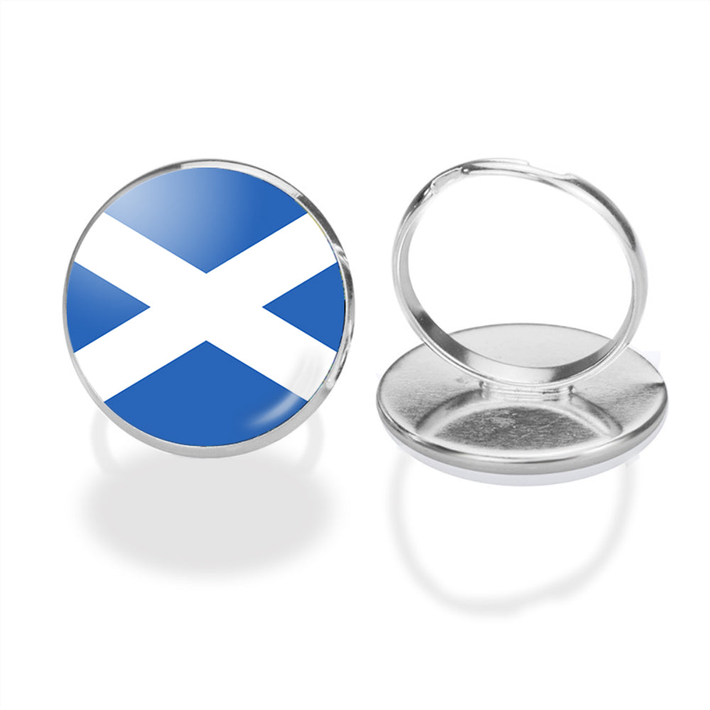 Scotland Flag Designed Rings