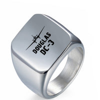 Thumbnail for Douglas DC-3 & Plane Designed Men Rings