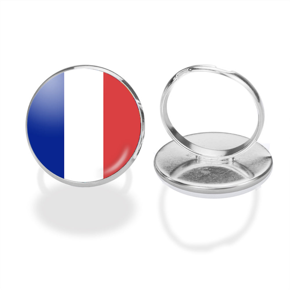 France Flag Designed Rings