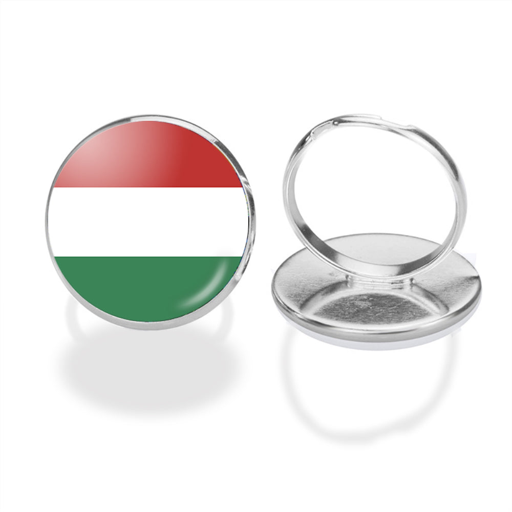 Hungary Flag Designed Rings