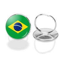 Thumbnail for Brazil Flag Designed Rings