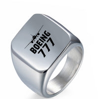 Thumbnail for Boeing 777 & Plane Designed Men Rings