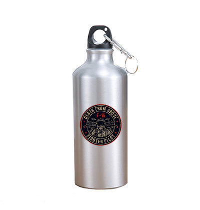 Fighter Jet 16 - Death From Above aviation design on thermos, vacuum-insulated.