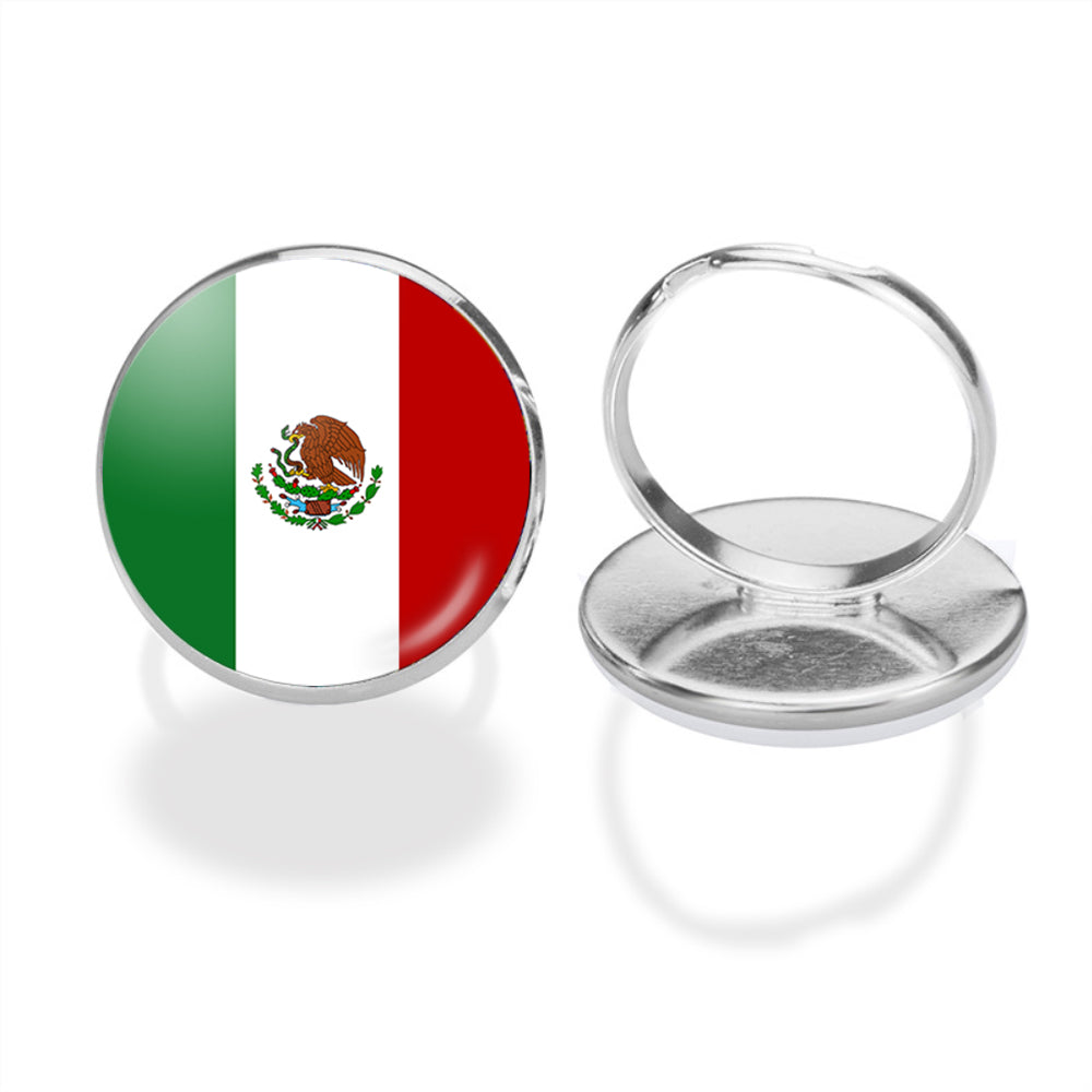 Mexico Flag Designed Rings