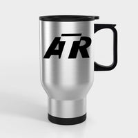 Thumbnail for ATR & Text Designed Travel Mugs (With Holder)