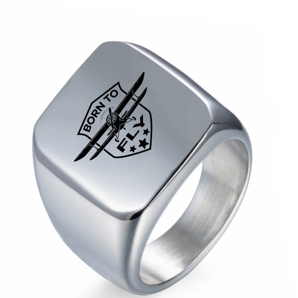 Super Born To Fly Designed Men Rings