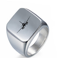 Thumbnail for Sukhoi Superjet 100 Silhouette Designed Men Rings