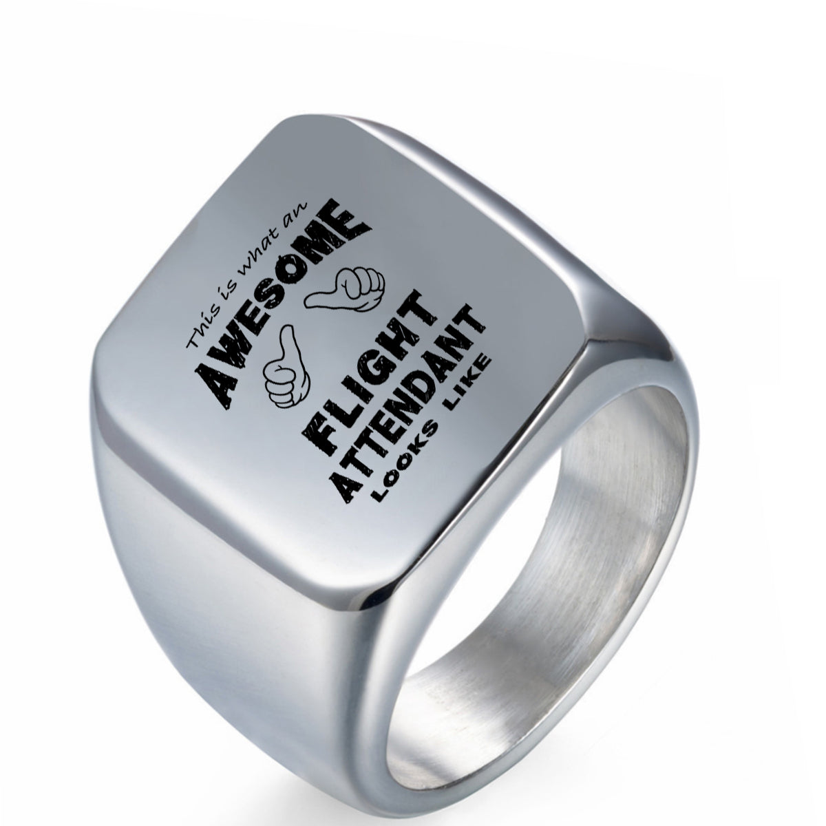 Flight Attendant Designed Men Rings
