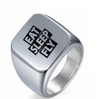Thumbnail for Eat Sleep Fly Designed Men Rings