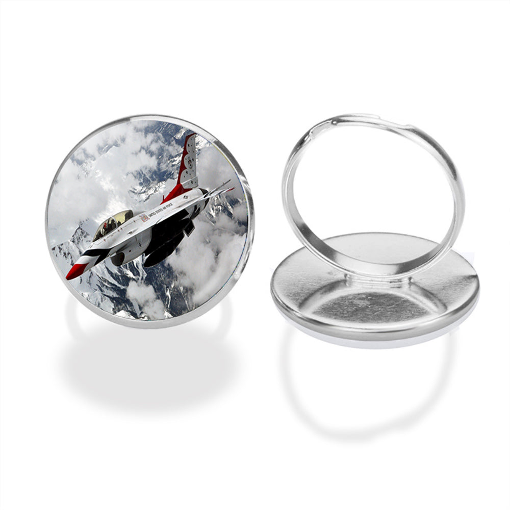 US AirForce Show Fighter Jet 16 Designed Rings