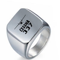 Thumbnail for Cessna 337 & Plane Designed Men Rings