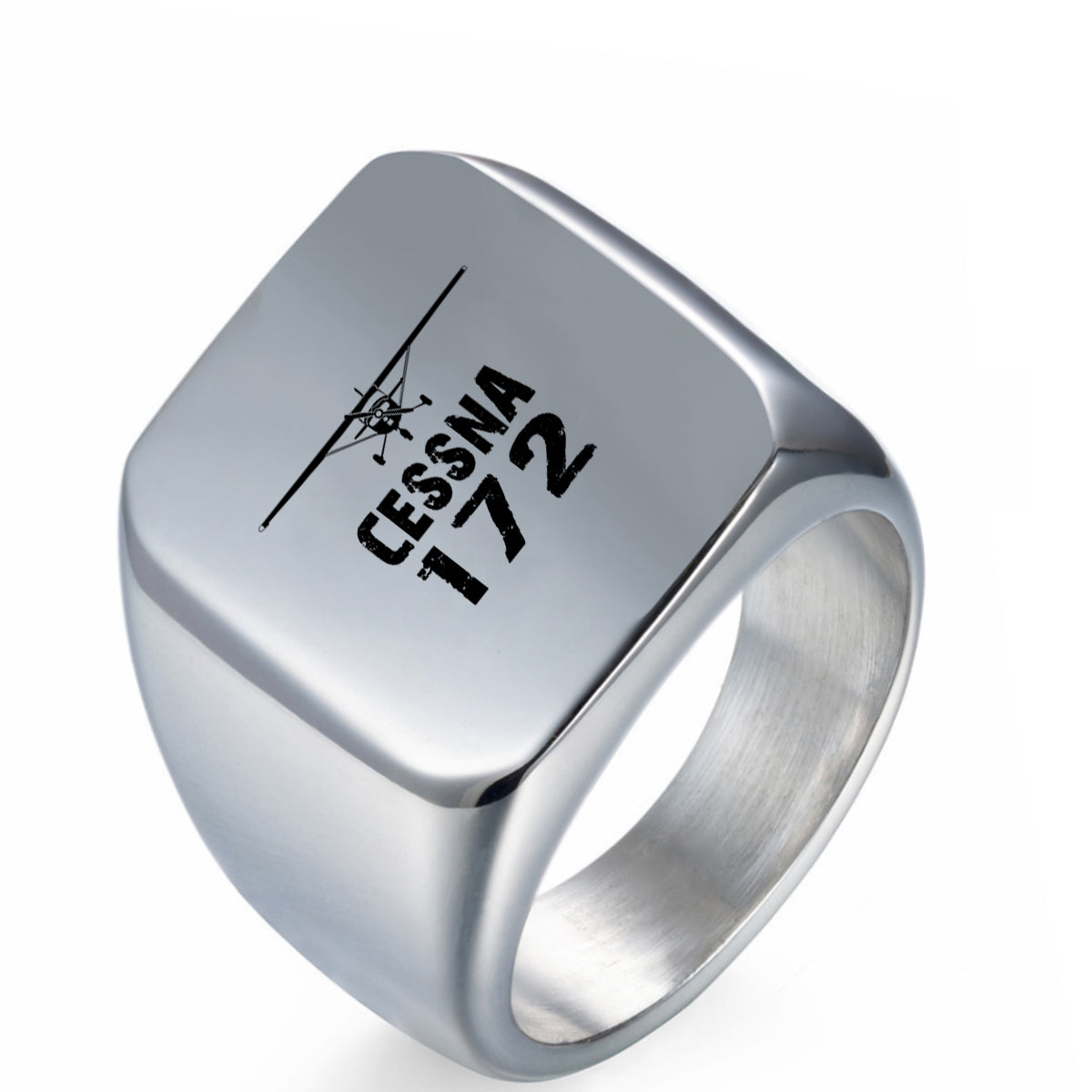 Cessna 172 & Plane Designed Men Rings