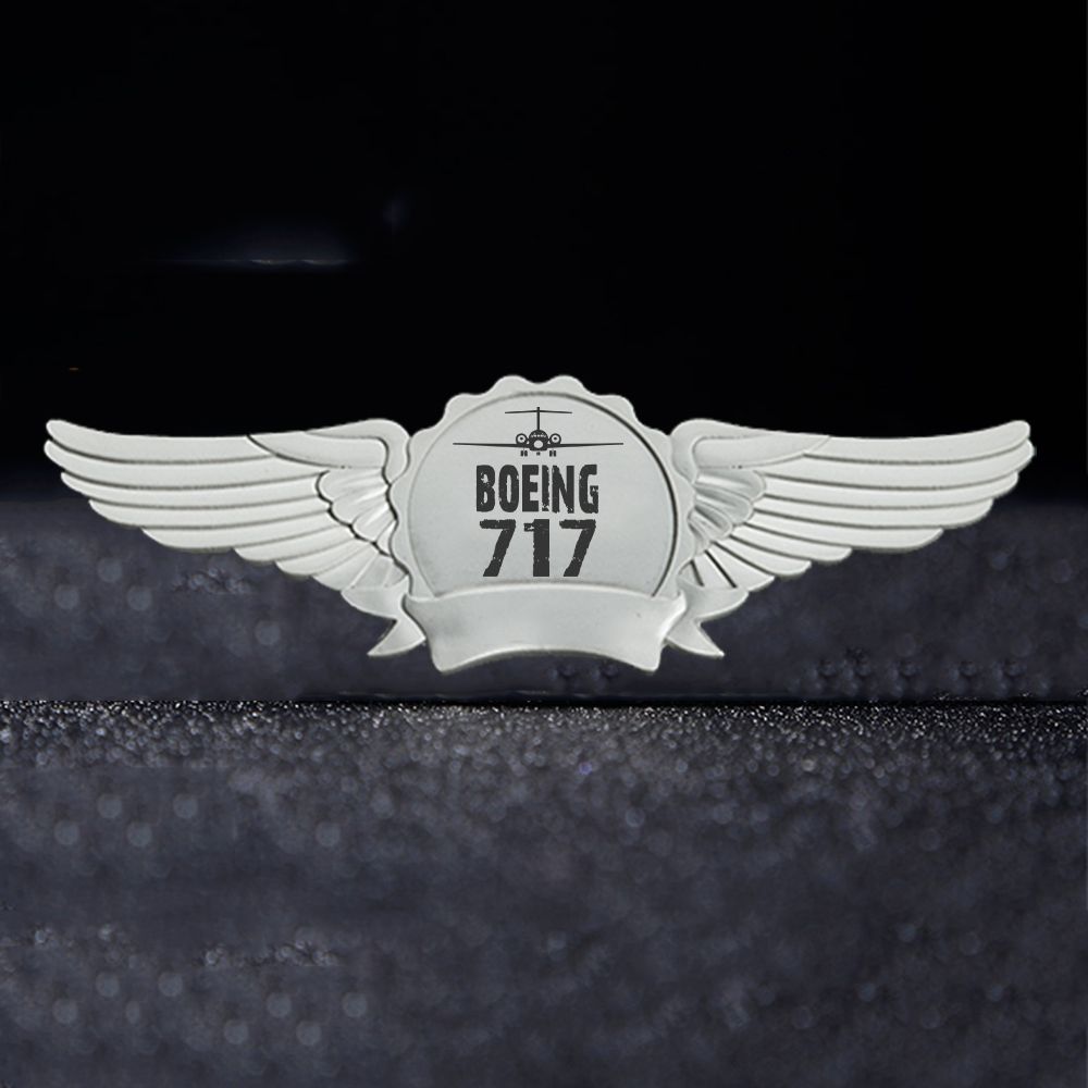 Boeing 717 & Plane Designed Badges