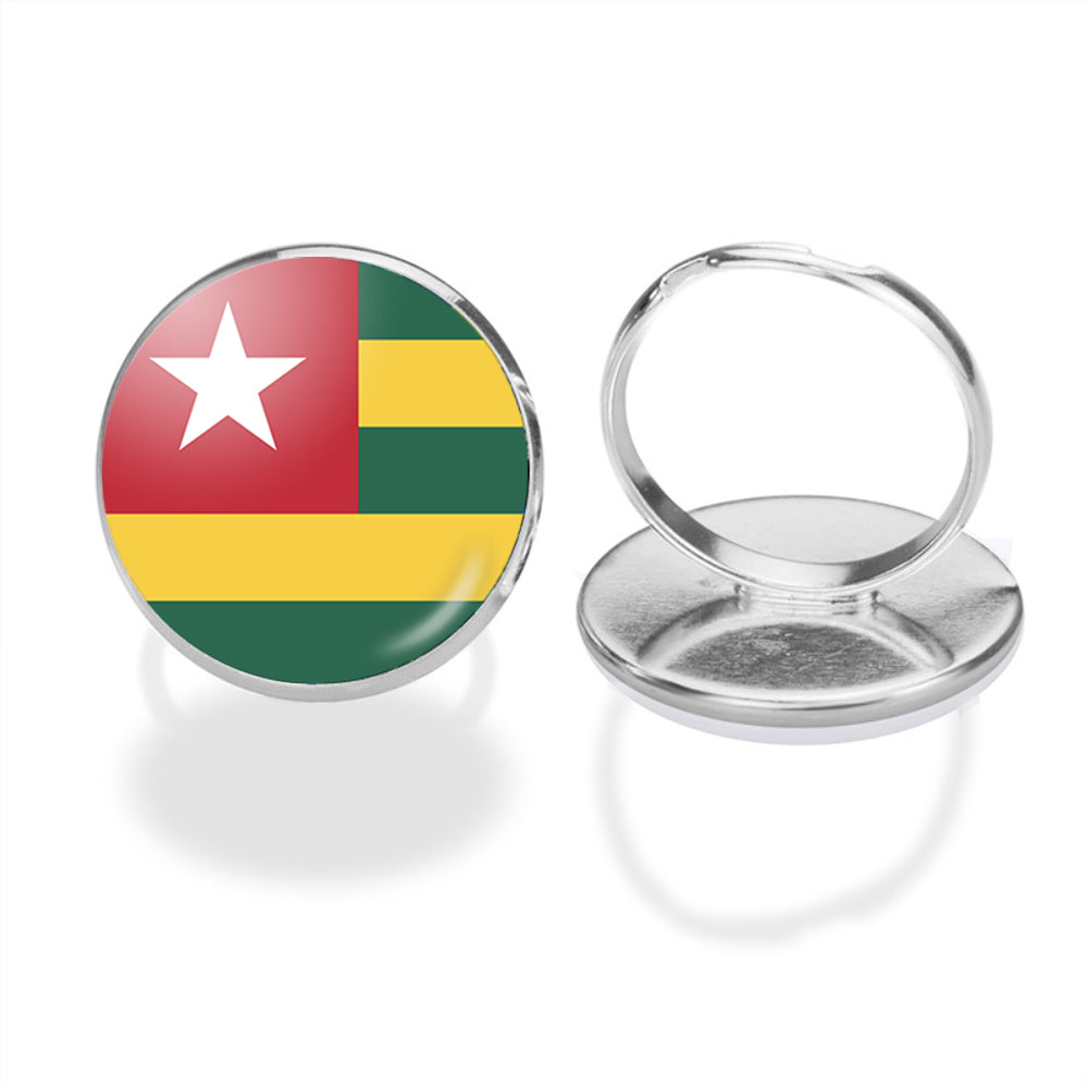 Togo Flag Designed Rings
