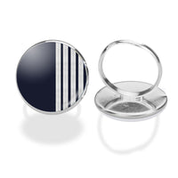 Thumbnail for Special Silver Pilot Epaulettes 4 Lines Designed Rings