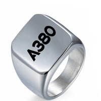 Thumbnail for A380 Flat Text Designed Men Rings