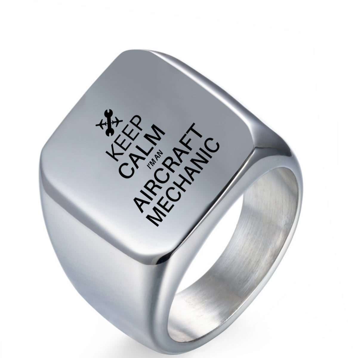 Aircraft Mechanic Designed Men Rings