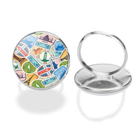 Thumbnail for Travel Stickers Designed Rings