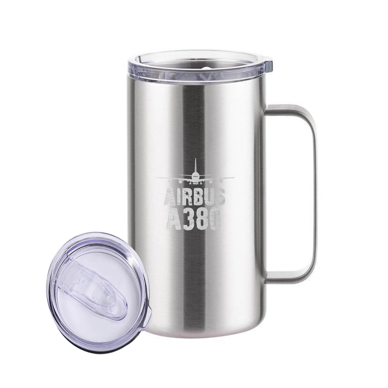 Airbus A380 & Plane Designed Stainless Steel Beer Mugs