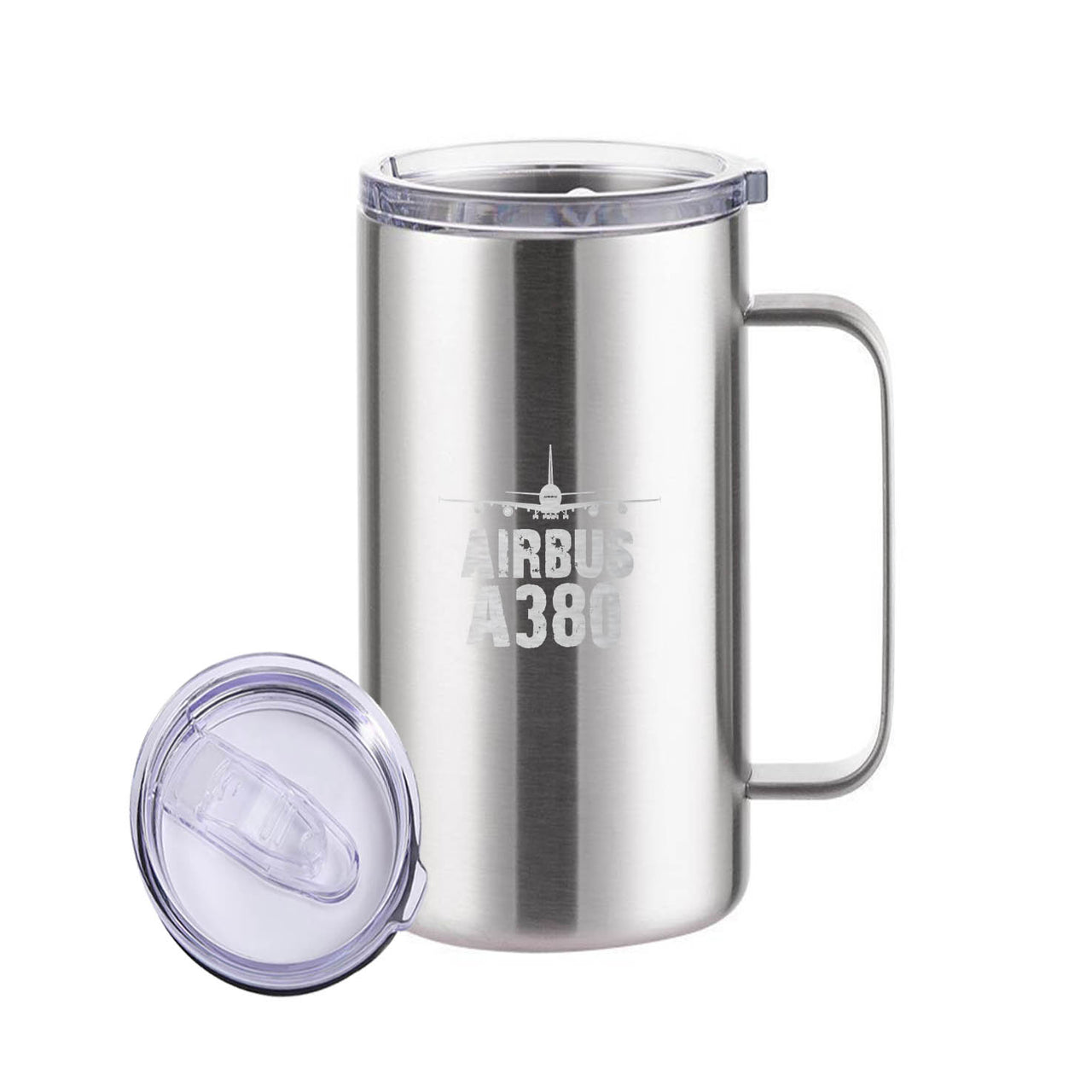 Airbus A380 & Plane Designed Stainless Steel Beer Mugs