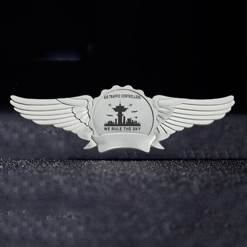 Air Traffic Controllers - We Rule The Sky Designed Badges