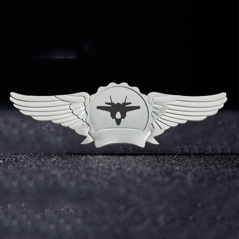 Lockheed Martin F-35 Lightning II Silhouette Designed Badges