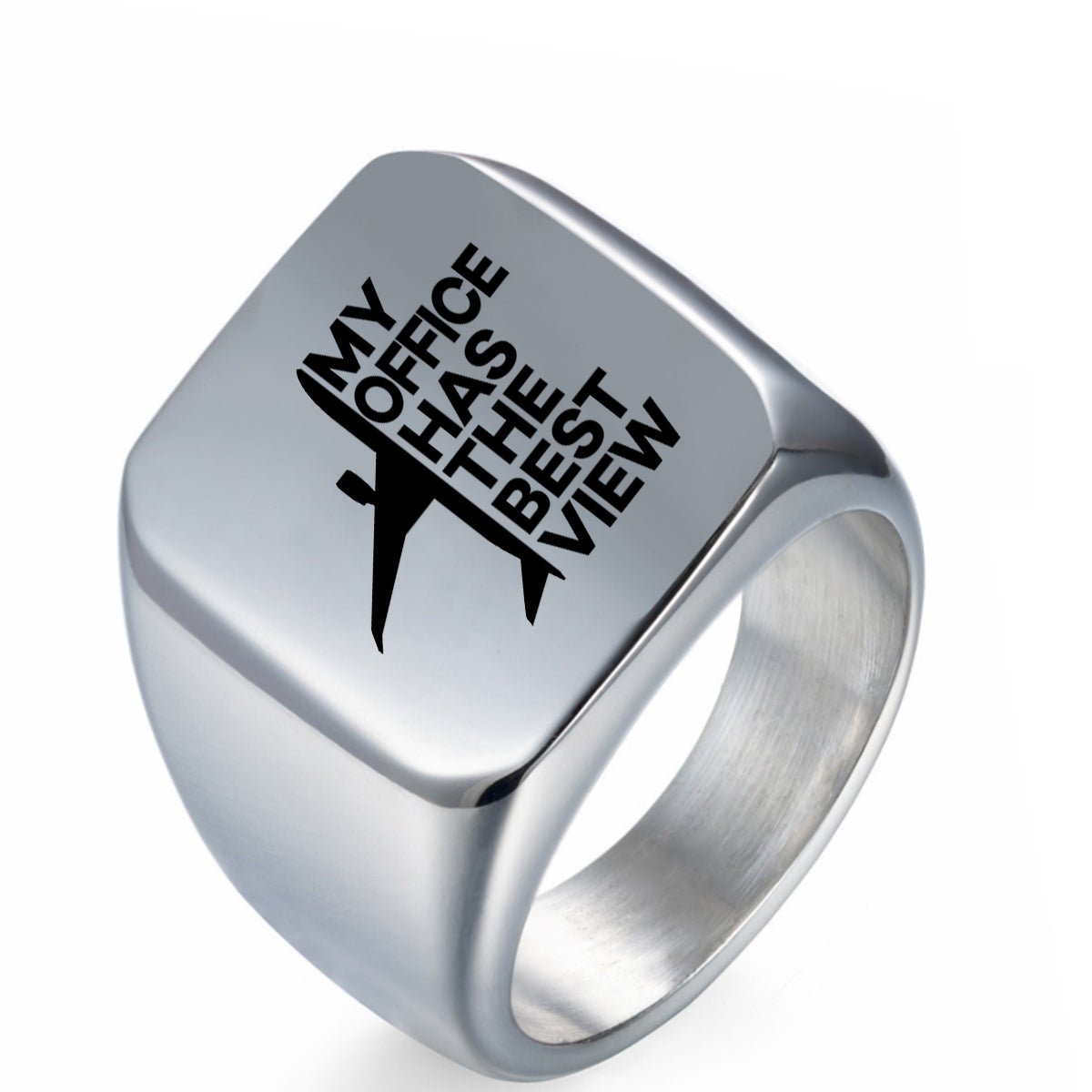 My Office Has The Best View Designed Men Rings